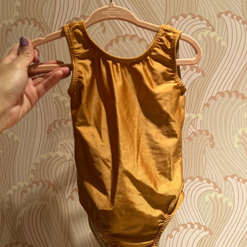 June Park Bronze Gold Toddle One Piece Swimsuit